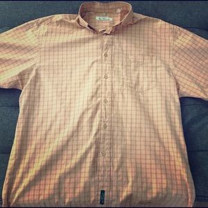 Large sherbet orange Ben Sherman button down shirt